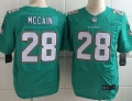 Men's Miami Dolphins #28 Bobby McCain Nike Aqua Green Elite Jersey