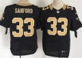 Men's New Orleans Saints #33 Jamarca Sanford Nike Black Elite Jersey