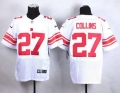 Men's New York Giants #27 Landon Collins Nike White Elite Jersey
