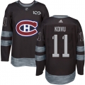 Canadiens #11 Saku Koivu Black 1917-2017 100th Anniversary Stitched NHL Jersey