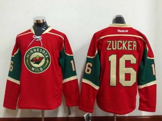 Minnesota Wild #16 Jason Zucker Red Jersey