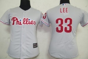 Philadelphia Phillies #33 Lee Gray Womens Jersey