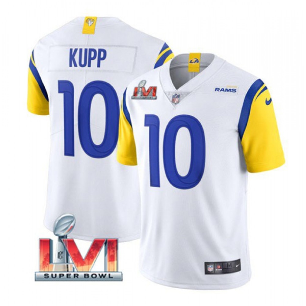 Youth Los Angeles Rams #10 Cooper Kupp White 2022 Super Bowl LVI Vapor Untouchable Limited Stitched Jersey