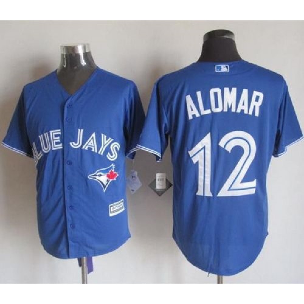 Blue Jays #12 Roberto Alomar Blue New Cool Base Stitched MLB Jersey