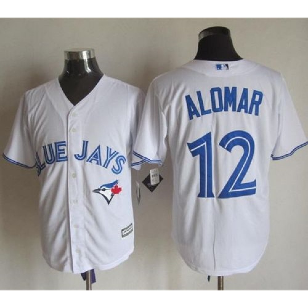 Blue Jays #12 Roberto Alomar White New Cool Base Stitched MLB Jersey