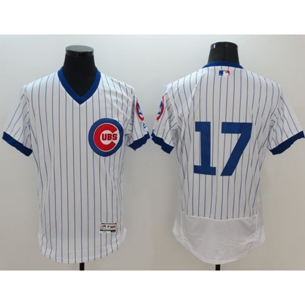 Cubs #17 Kris Bryant White Flexbase Authentic Collection Cooperstown Stitched MLB Jersey