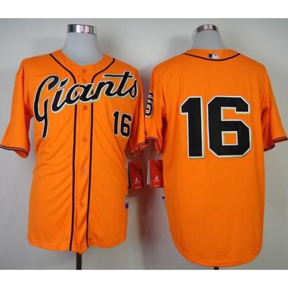 Giants #16 Angel Pagan Orange Cool Base Stitched MLB Jersey