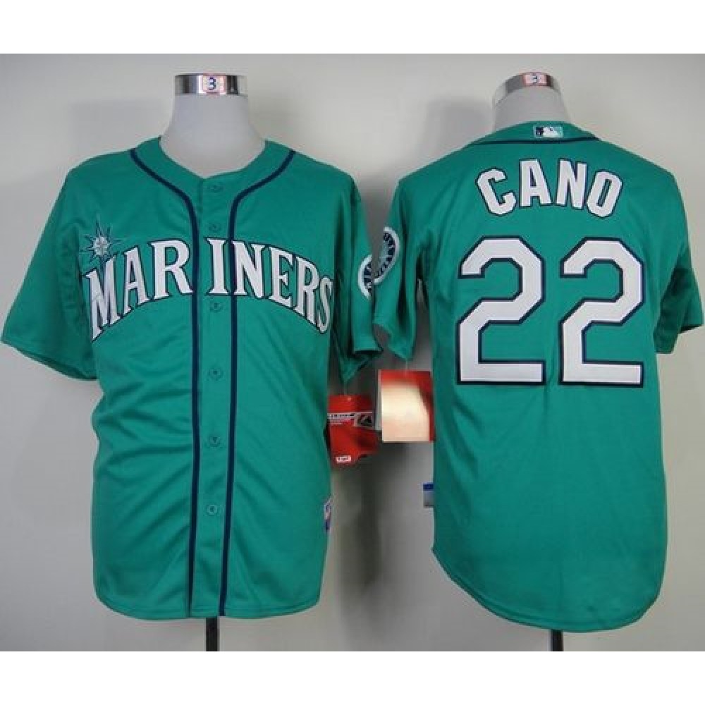 Mariners #22 Robinson Cano Green Alternate Cool Base Stitched MLB Jersey