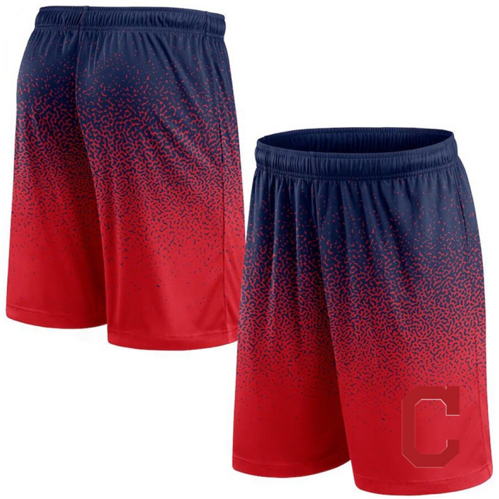 Men's Cleveland Guardians Navy/Red Ombre Shorts