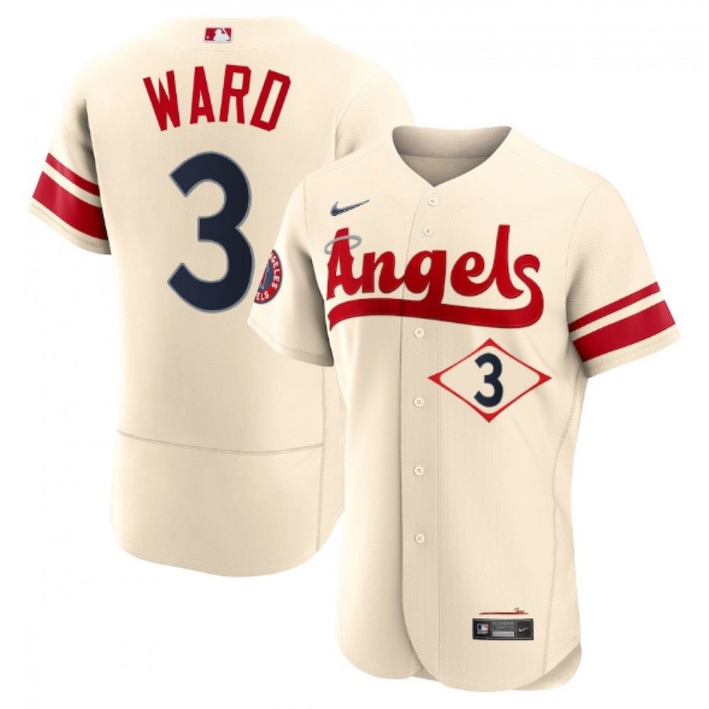Men's Los Angeles Angels #3 Taylor Ward 2022 Cream City Connect Flex Base Stitched Jersey