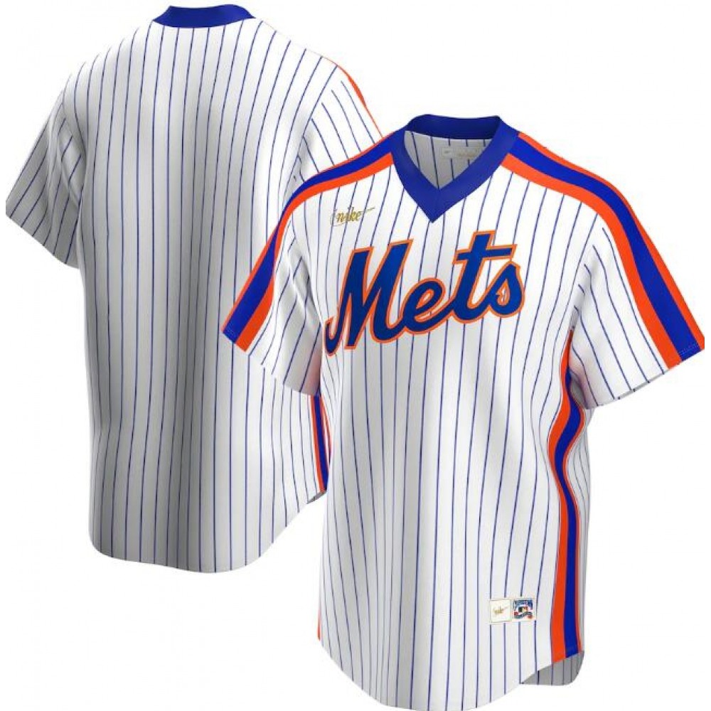 Men's New York Mets Blank New White Cool Base Stitched Jersey