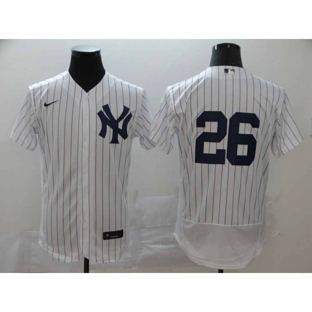 Men's New York Yankees #26 DJ LeMahieu White Flex Base Stitched MLB Jersey