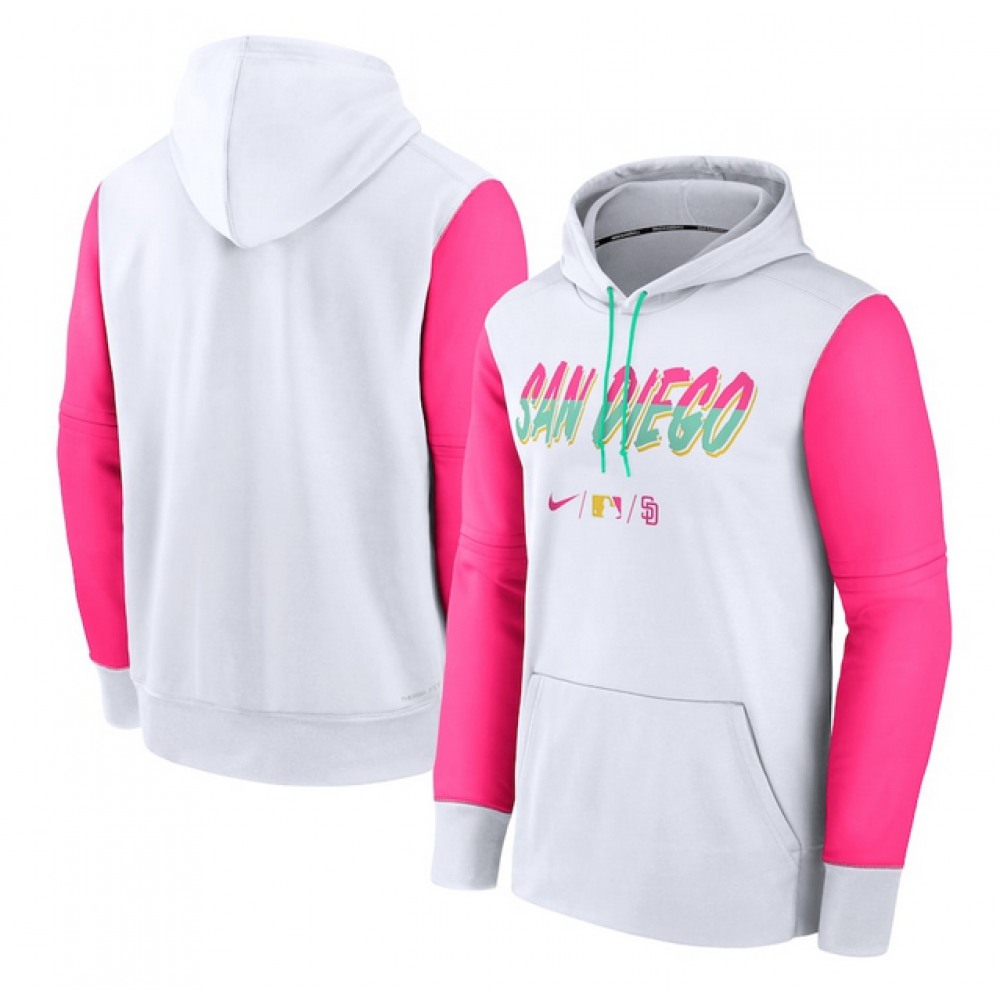 Men's San Diego Padres 2022 White City Connect Pullover Hoodie