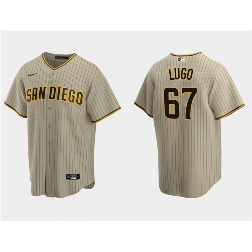Men's San Diego Padres #67 Seth Lugo Tan Cool Base Stitched Jersey