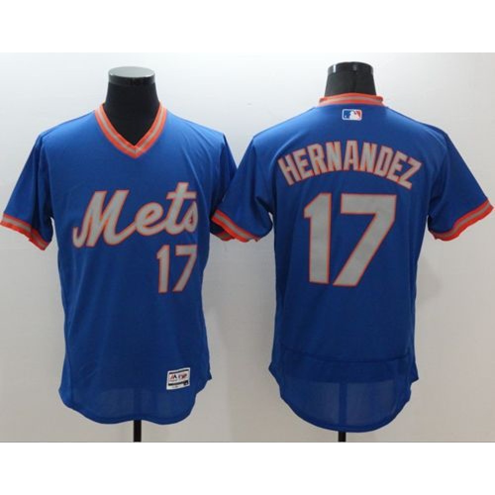 Mets #17 Keith Hernandez Royal/Gray Flexbase Authentic Collection Cooperstown Stitched MLB Jersey