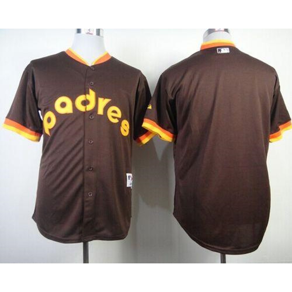 Padres Blank Coffee 1984 Turn Back The Clock Stitched MLB Jersey
