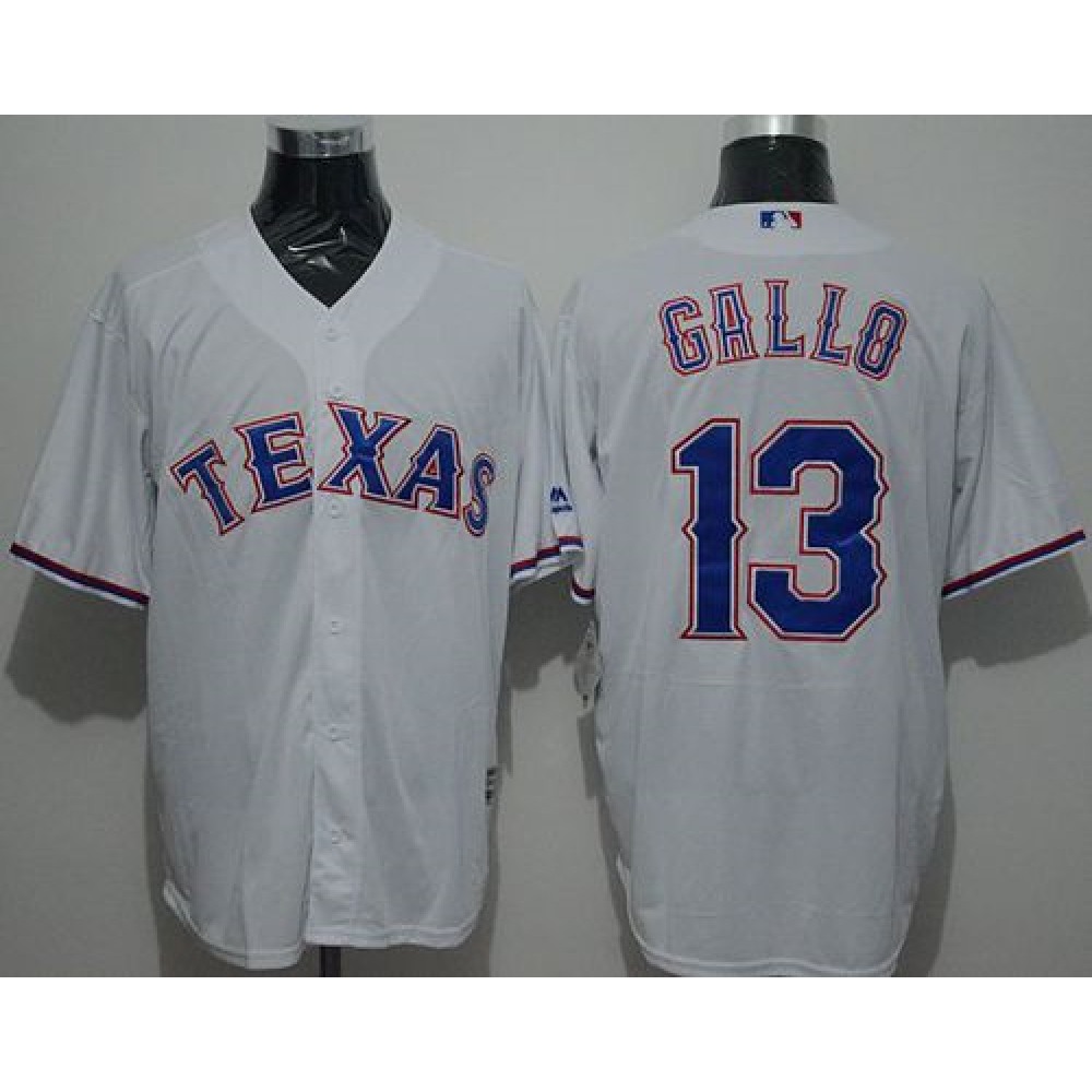 Rangers #13 Joey Gallo White New Cool Base Stitched MLB Jersey