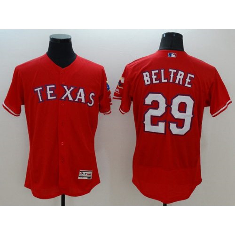 Rangers #29 Adrian Beltre Red Flexbase Authentic Collection Stitched MLB Jersey