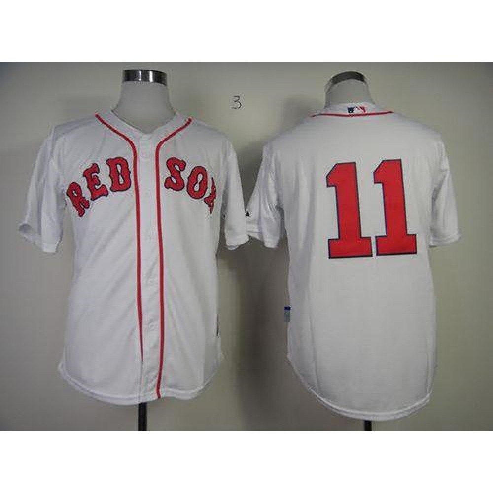 Red Sox #11 Clay Buchholz White Cool Base Stitched MLB Jersey