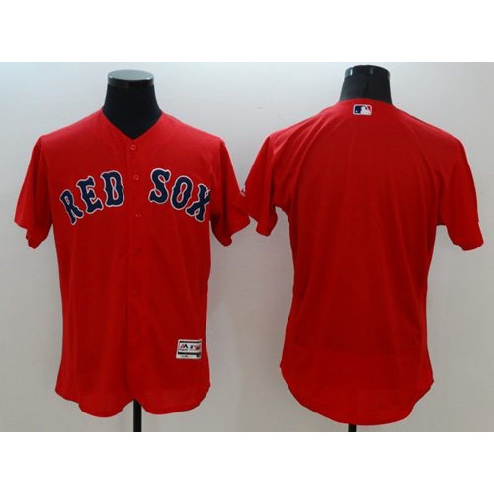 Red Sox Blank Red Flexbase Authentic Collection Stitched MLB Jersey