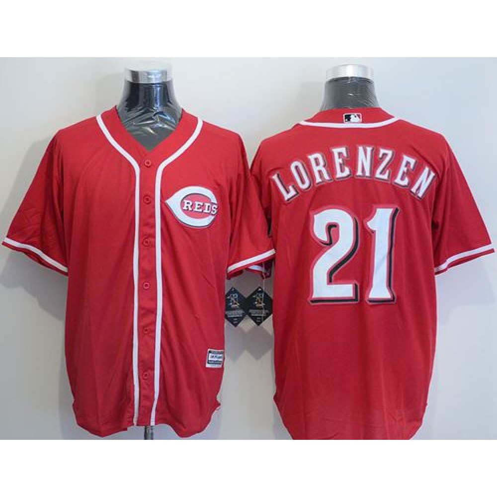 Reds #21 Michael Lorenzen Red New Cool Base Stitched MLB Jersey