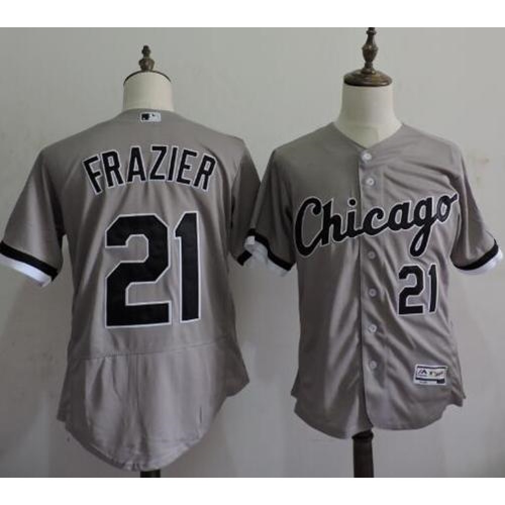 White Sox #21 Todd Frazier Grey Flexbase Authentic Collection Stitched MLB Jersey