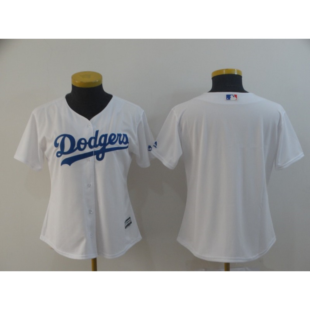 Women's Los Angeles Dodgers White Cool Base Stitched MLB Jersey(Run Small)