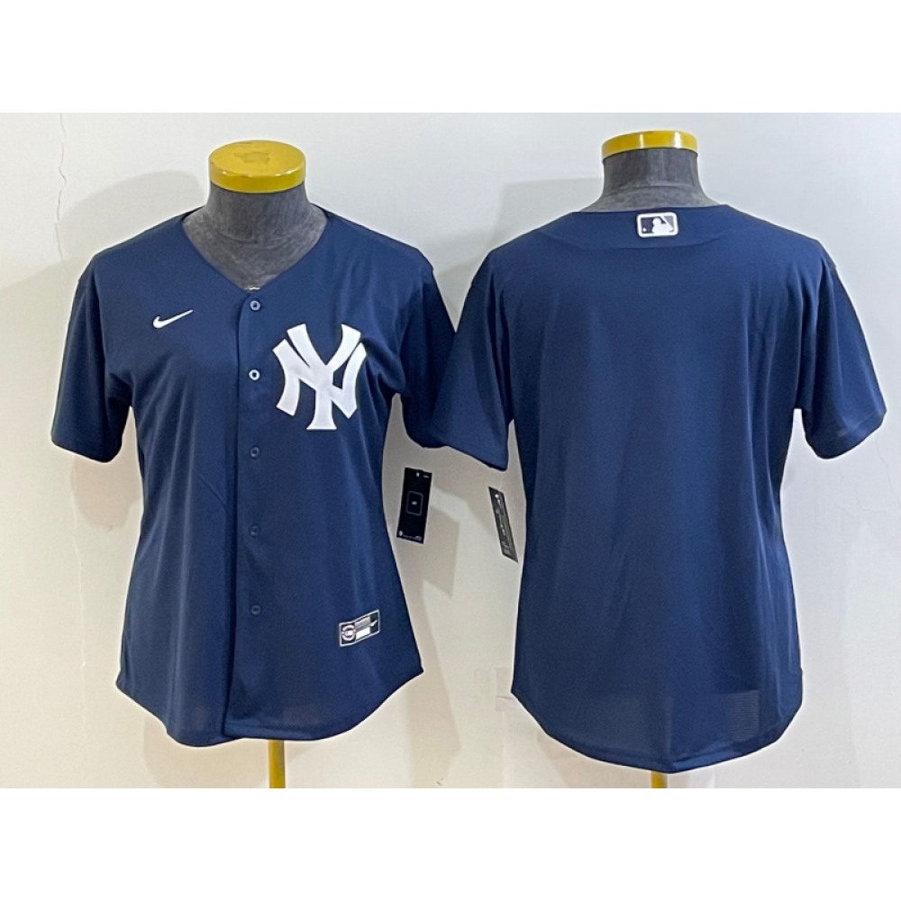 Youth New York Yankees Blank Navy Stitched Jersey
