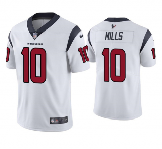 Men's Houston Texans #10 Davis Mills White Vapor Untouchable Limited Stitched Jersey