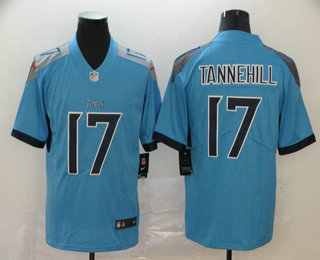 Men's Tennessee Titans #17 Ryan Tannehill Nike Light Blue New 2018 Vapor Untouchable Limited Jersey