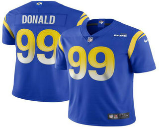 Men's Los Angeles Rams #99 Aaron Donald Royal Blue 2020 NEW Vapor Untouchable Stitched NFL Nike Limited Jersey