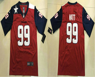 Men's Houston Texans #99 J.J. Watt Red 2018 Vapor Untouchable Stitched NFL Nike Limited Jersey