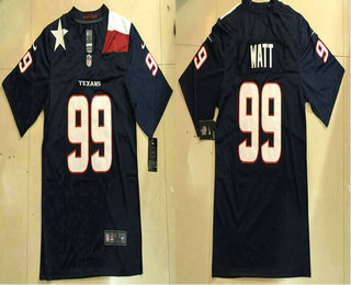 Men's Houston Texans #99 J.J. Watt Navy Blue 2018 Vapor Untouchable Stitched NFL Nike Limited Jersey