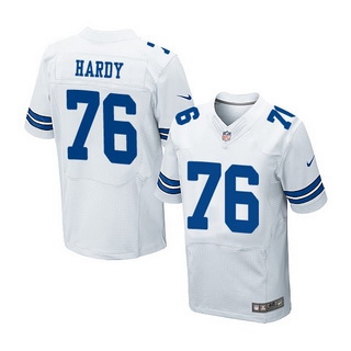 Men's Dallas Cowboys #76 Greg Hardy White Road NFL Nike Elite Jersey