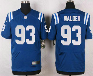 Men's Indianapolis Colts #93 Erik Walden Royal Blue Team Color NFL Nike Elite Jersey