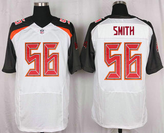 Men's Tampa Bay Buccaneers #56 Jacquies Smith White Road NFL Nike Elite Jersey