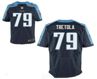 Men's Tennessee Titans #79 Sebastian Tretola Navy Blue Alternate Stitched NFL Nike Elite Jersey