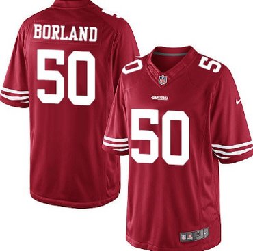 Nike San Francisco 49ers #50 Chris Borland Red Limited Jersey