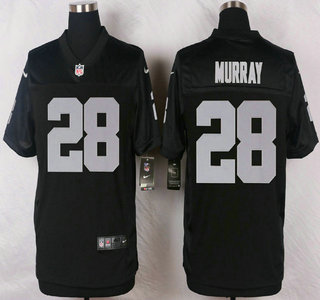 Oakland Raiders #28 Latavius Murray Nike Black Elite Jersey