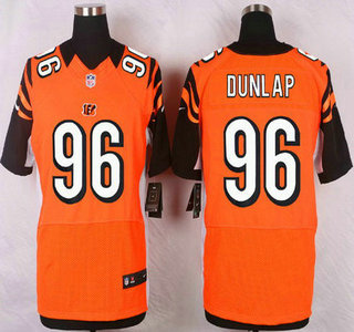 Cincinnati Bengals #96 Carlos Dunlap Orange Alternate NFL Nike Elite Jersey