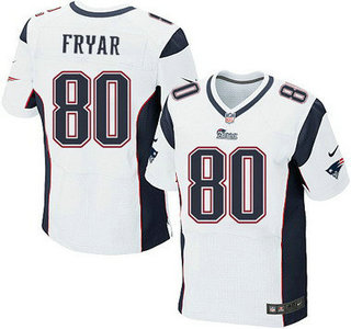 New England Patriots #80 Irving Fryar White Retired Player NFL Nike Elite Jersey