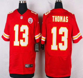 Men's Kansas City Chiefs #13 De'Anthony Thomas Red Team Color NFL Nike Elite Jersey