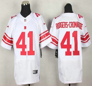 Men's New York Giants #41 Dominique Rodgers-Cromartie Nike White Elite Jersey