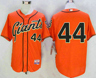 Men's San Francisco Giants #44 Willie McCovey Orange Alternate Cool Base Jersey