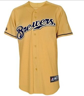 Milwaukee Brewers Authentic Personalized Blank Alternate yellow Jersey